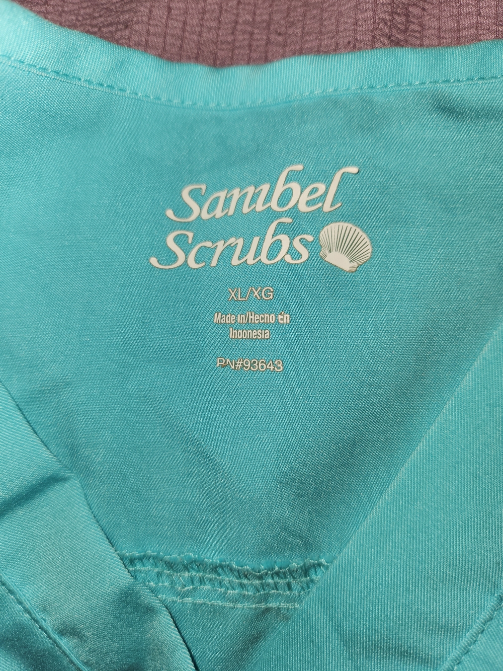 Sanibel Scrubs Women's Teal V-Neck Scrub Top